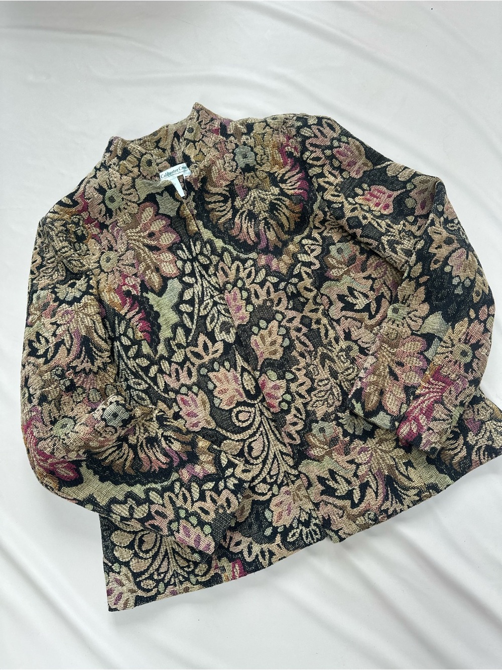 Floral Tapestry Vintage Blazer Jacket